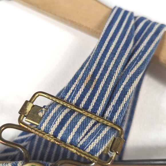 Vintage Liberty Overalls Unisex Children's Size 12-18m Hickory Stripe - Picture 4 of 6